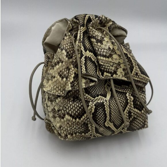 Vintage Carlos Falchi Python Leather Purse - Picture 2 of 3